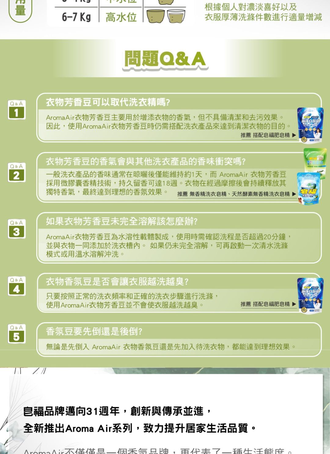 皂福 Aroma Air - 衣物芳香豆 / 350ml 1入