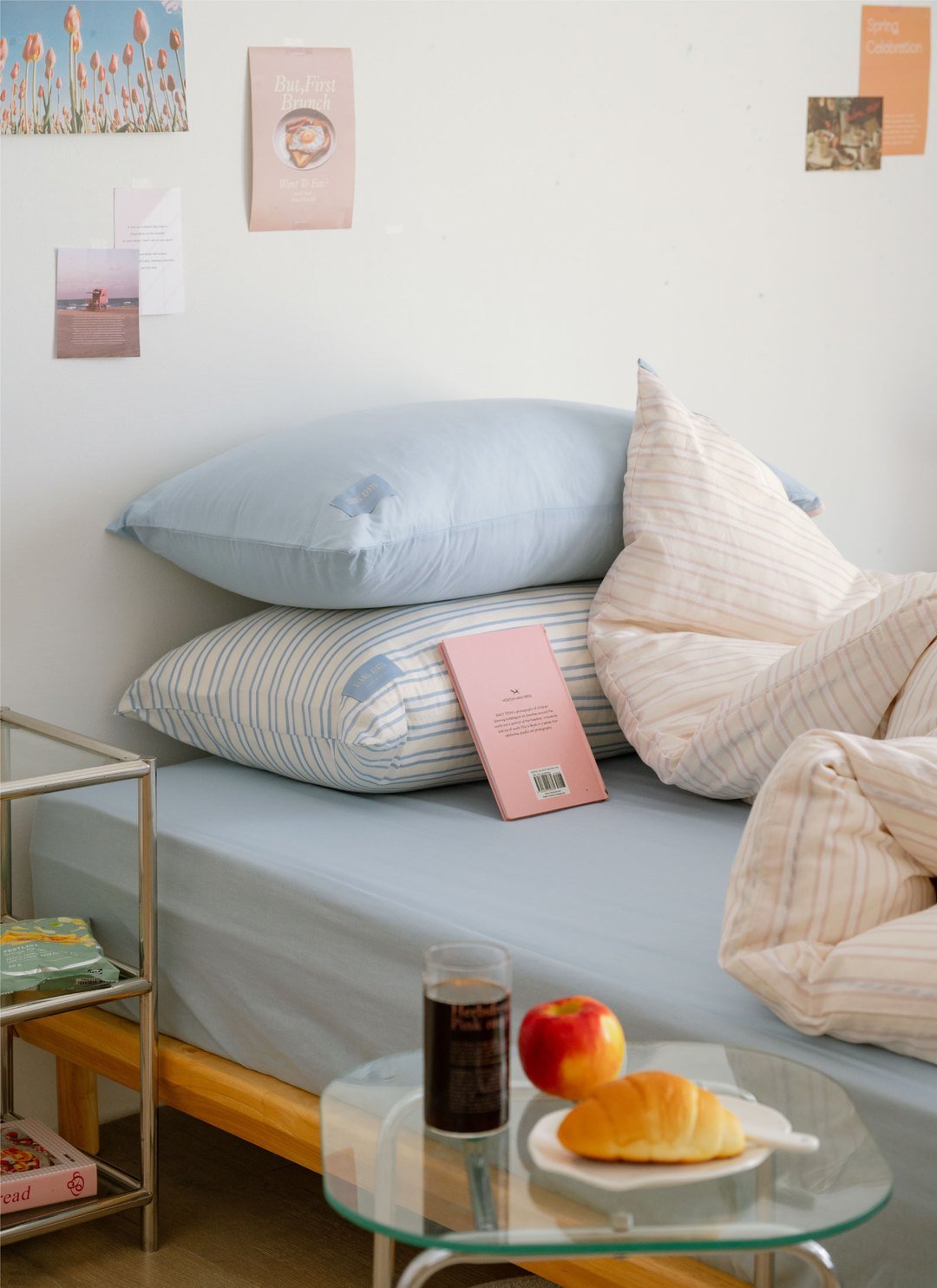 海鹽芝士 - 華爾紗 ( 純棉 ) 床包組（床包＋枕套2入）