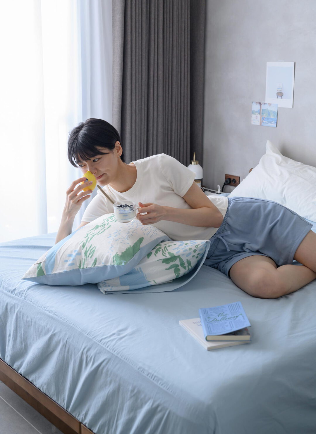 縱谷 - 純棉泡泡紗床包組 ( 床包 + 枕套 ) / 印花樂聯名