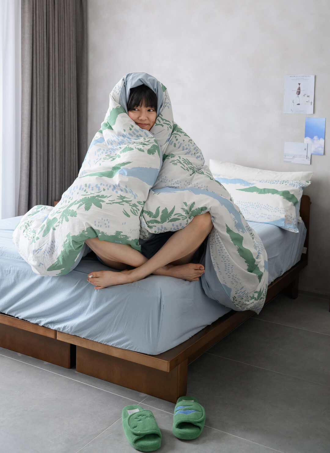 縱谷 - 純棉泡泡紗被套 / 印花樂聯名