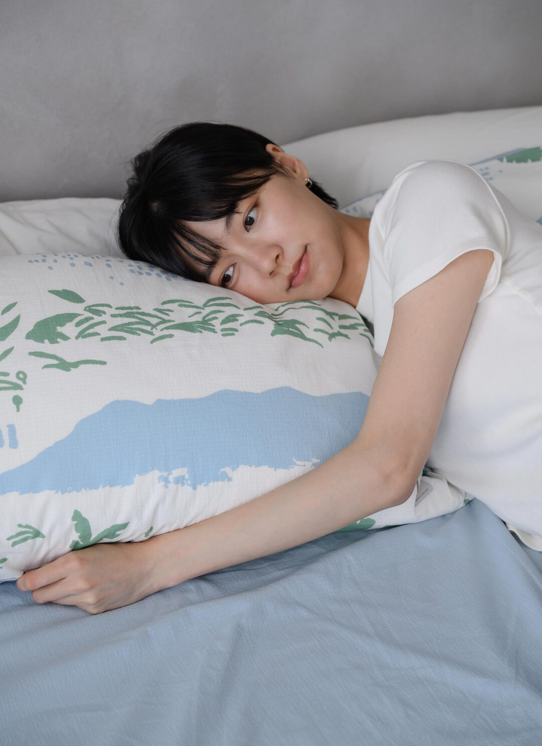 縱谷 - 純棉泡泡紗枕套 / 2入組 / 印花樂聯名
