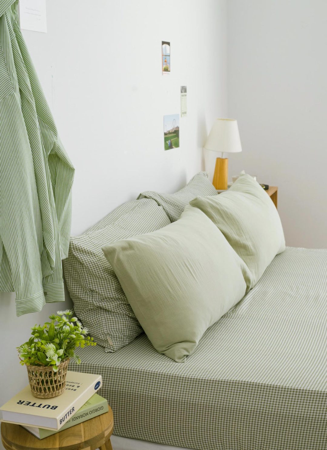 森語綠 - 二重紗 / 雙層紗素色枕套 / 2入組