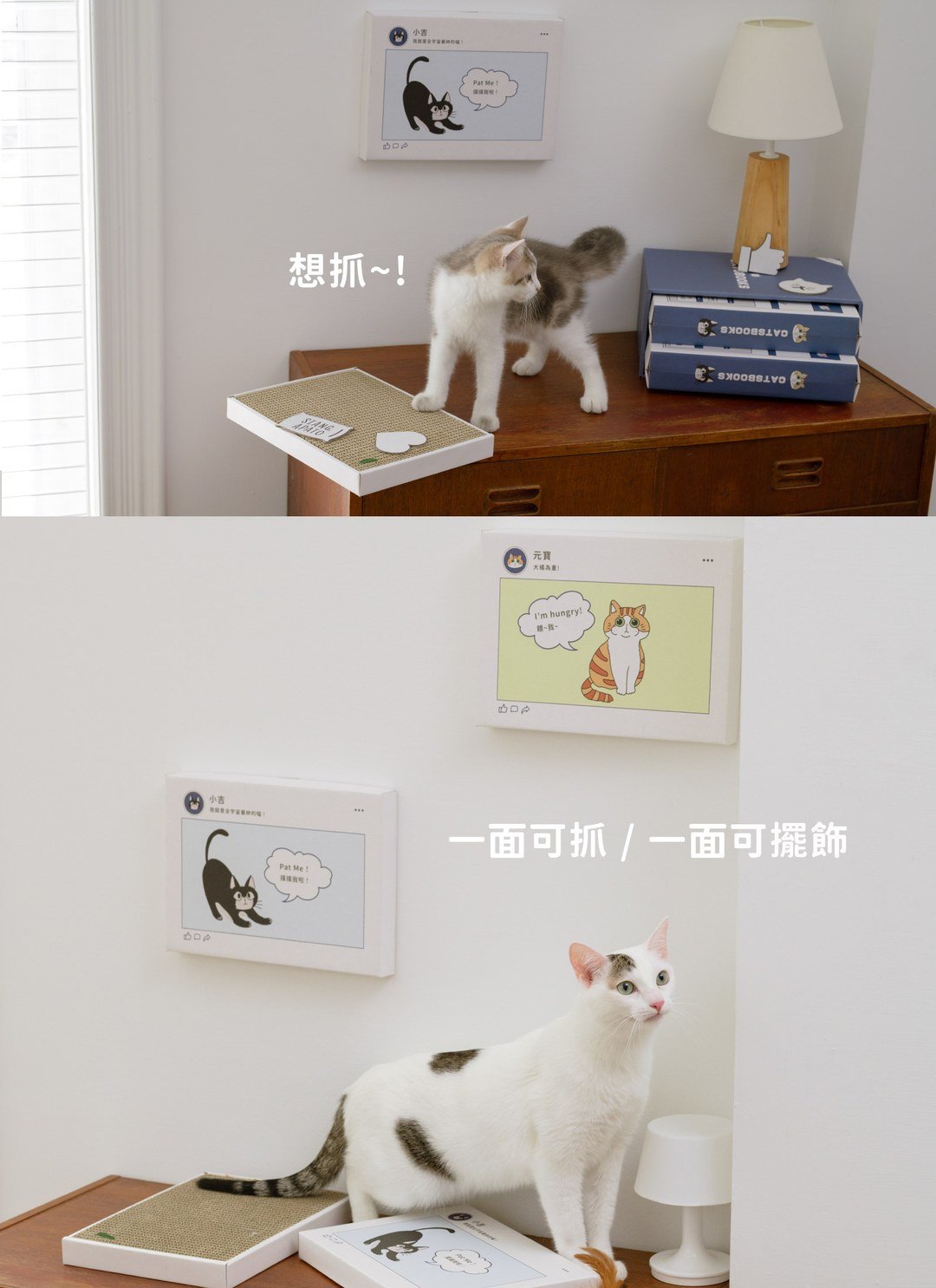 貓臉書 - 無框畫貓抓板 / 喵覓MeowMie聯名
