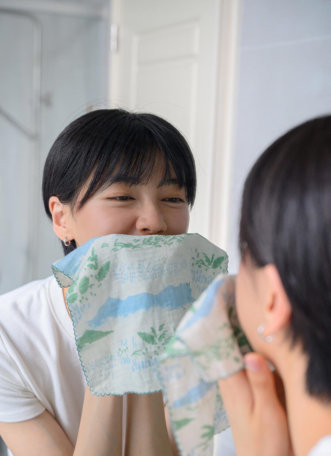 縱谷 - 100%純棉四層紗方巾 / 印花樂聯名