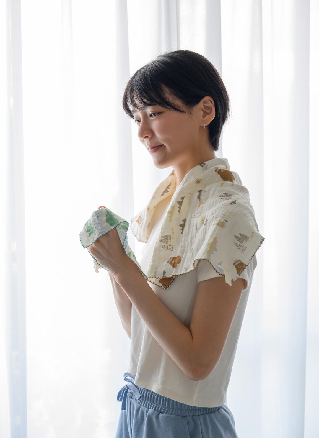 100%純棉四層紗禮盒組 / 毛巾 / 方巾 / 印花樂聯名