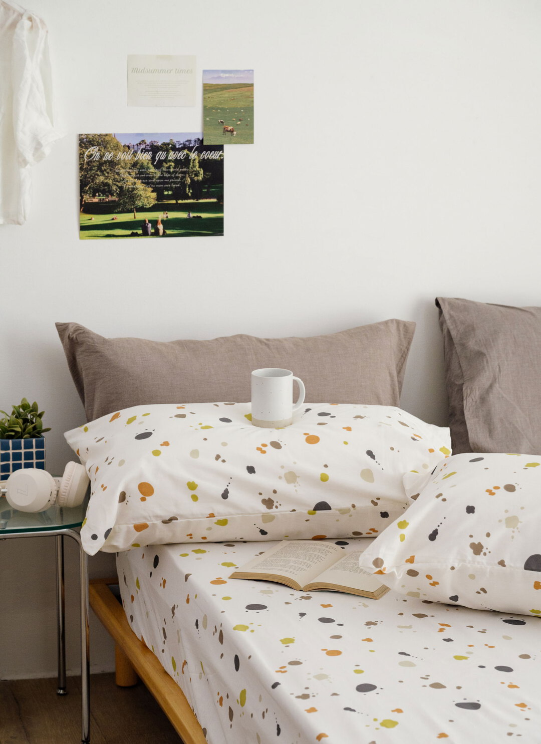 小日子 - 純棉全印花床包組 ( 床包 + 枕套 )