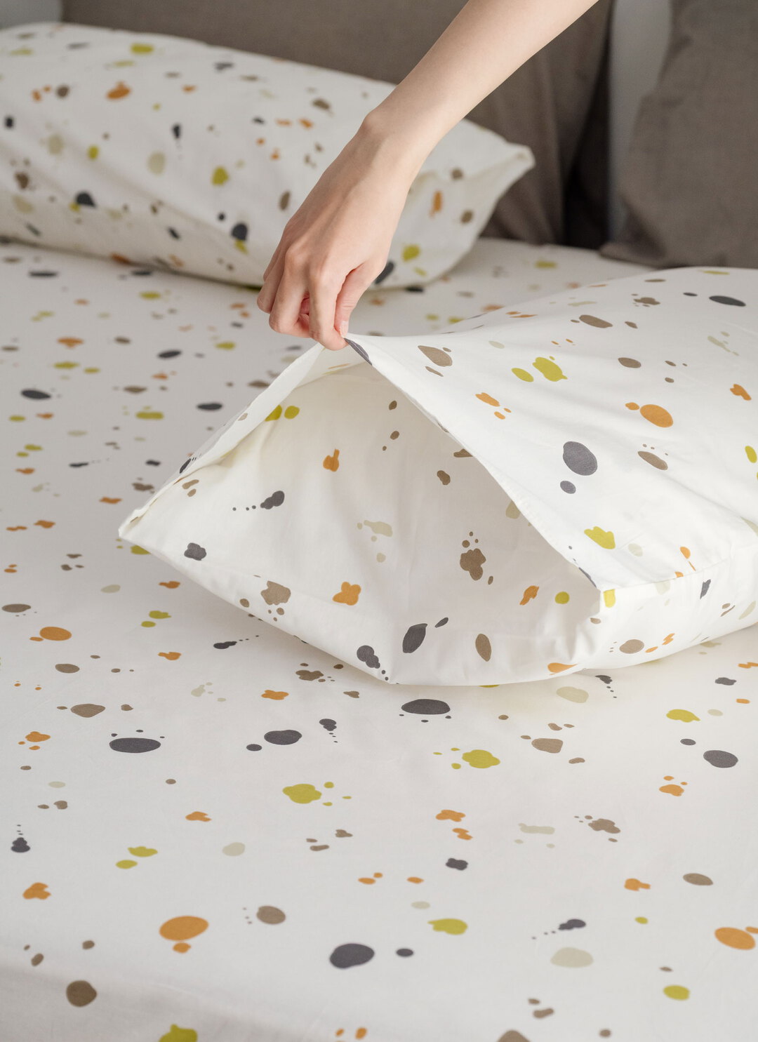 小日子 - 純棉全印花床包組 ( 床包 + 枕套 )