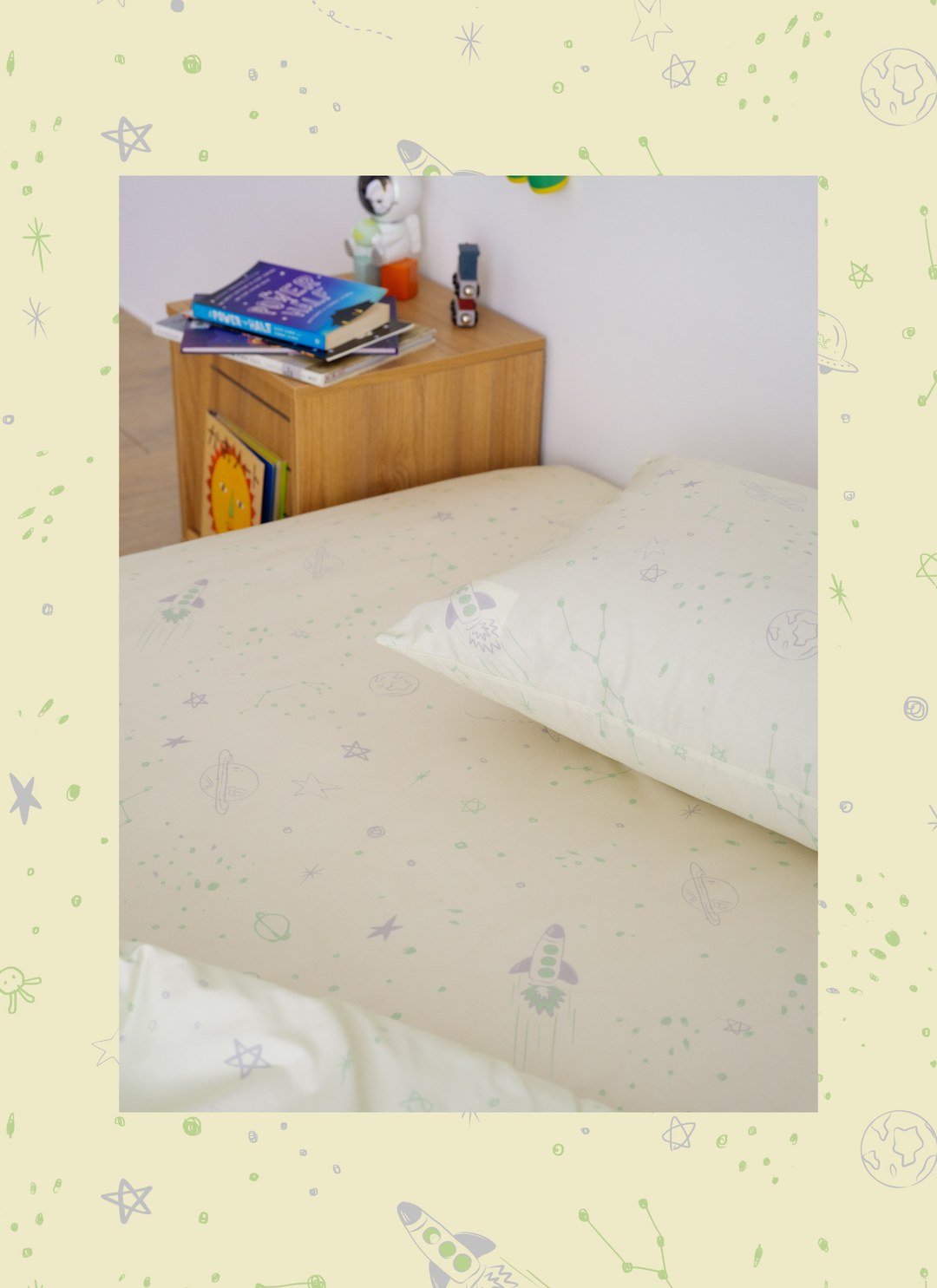 阿姆斯壯 - 純棉抗菌床包組（床包＋枕套）