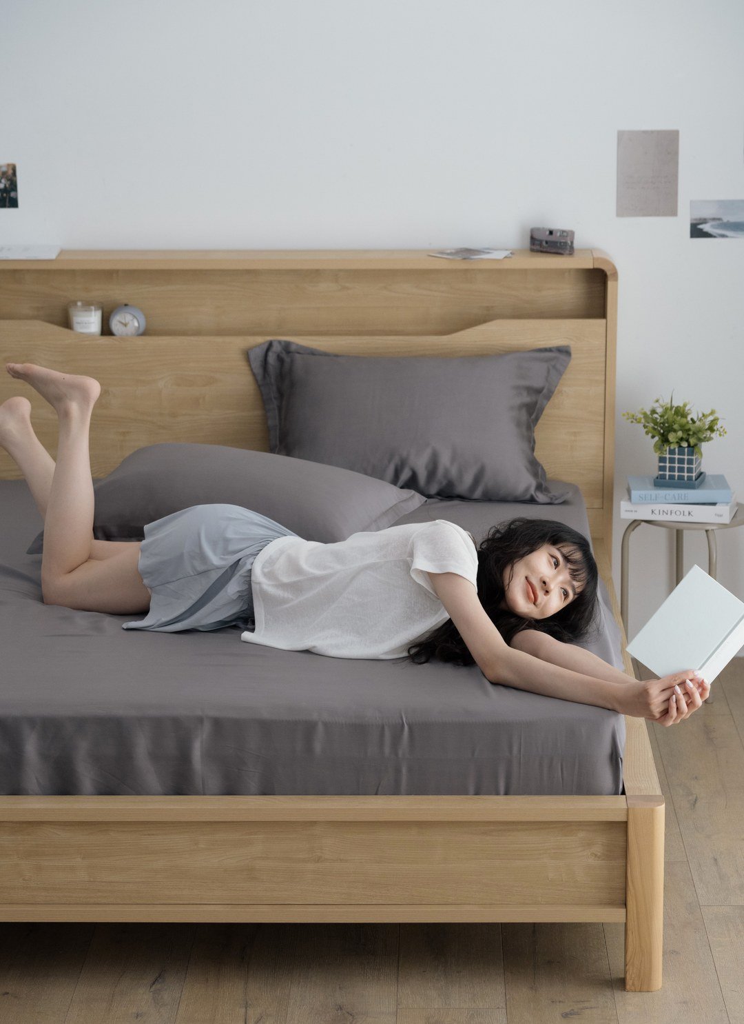 永夜 - 天絲床包組 ( 床包 + 枕套 )