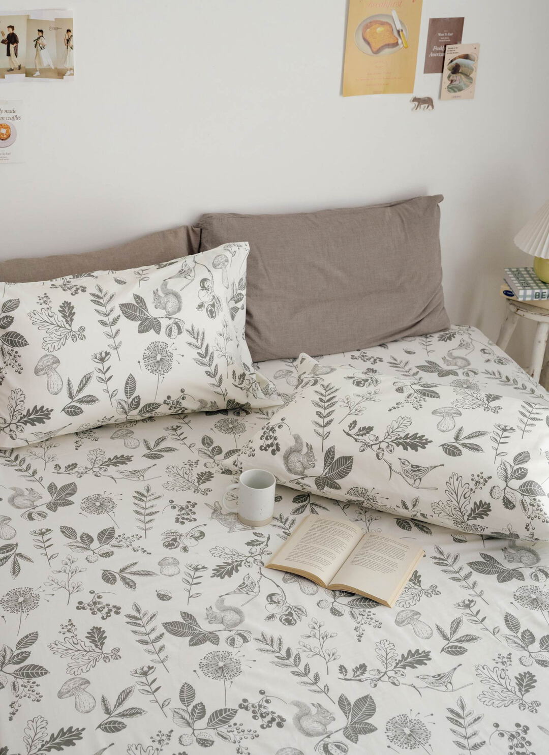 卉之森 - 純棉全印花床包組 ( 床包 + 枕套 )