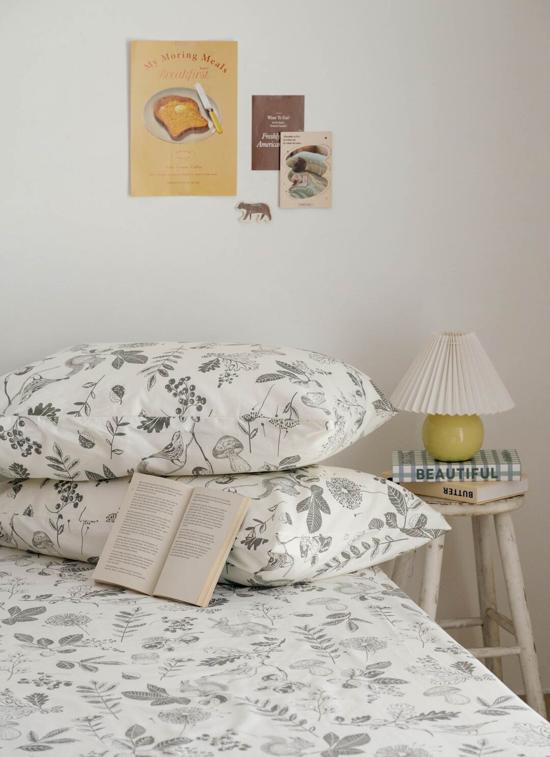 卉之森 - 純棉全印花床包組 ( 床包 + 枕套 )