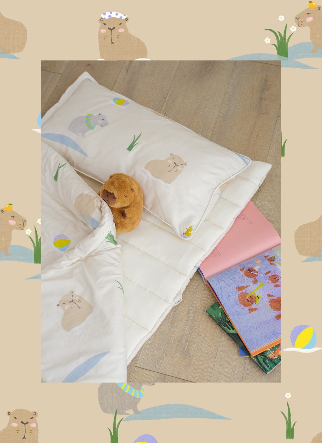 慢豚豚 - 純棉 / 涼感 抗菌兒童睡袋