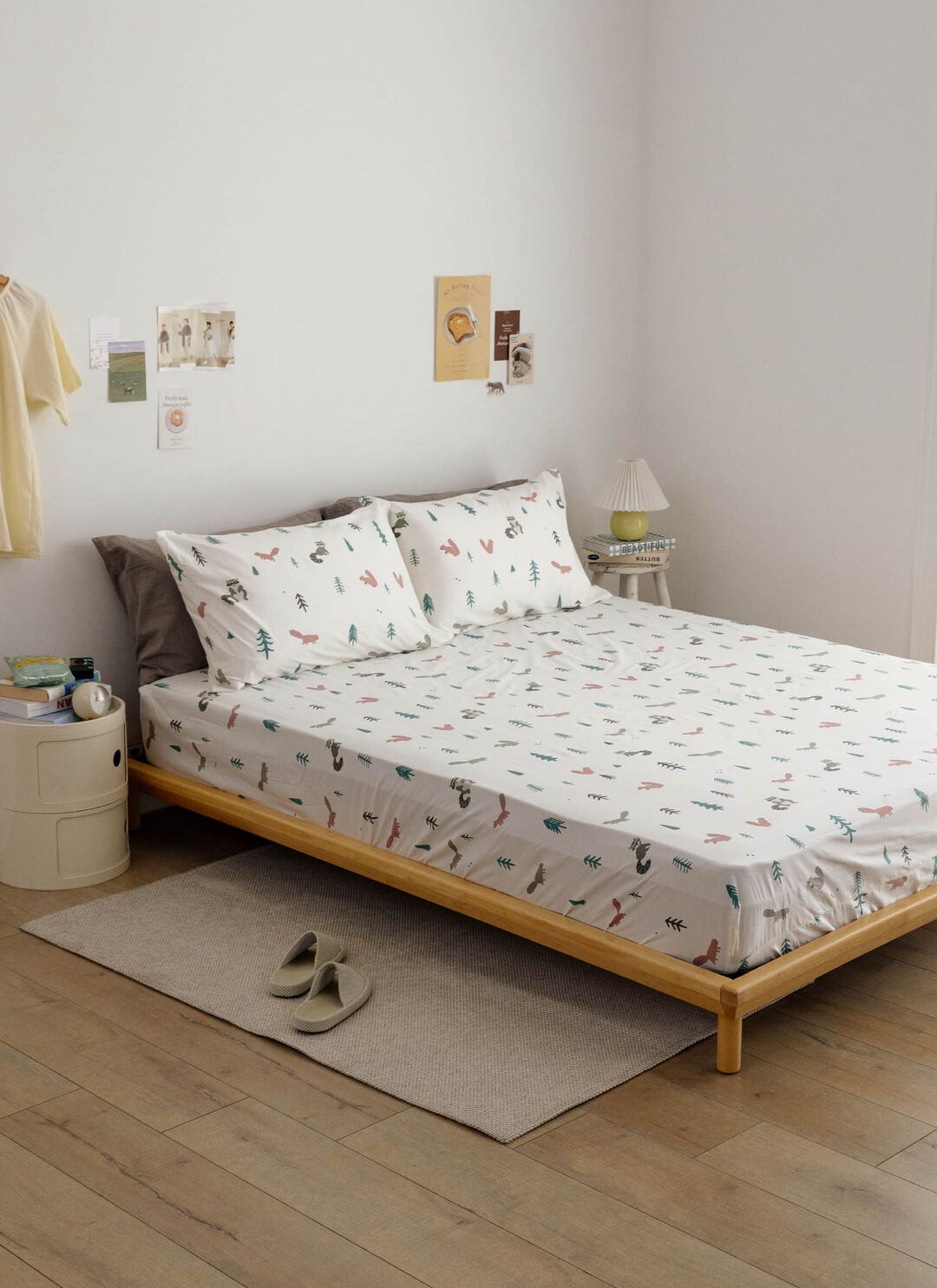 捉迷藏 - 純棉全印花床包組 ( 床包 + 枕套 )