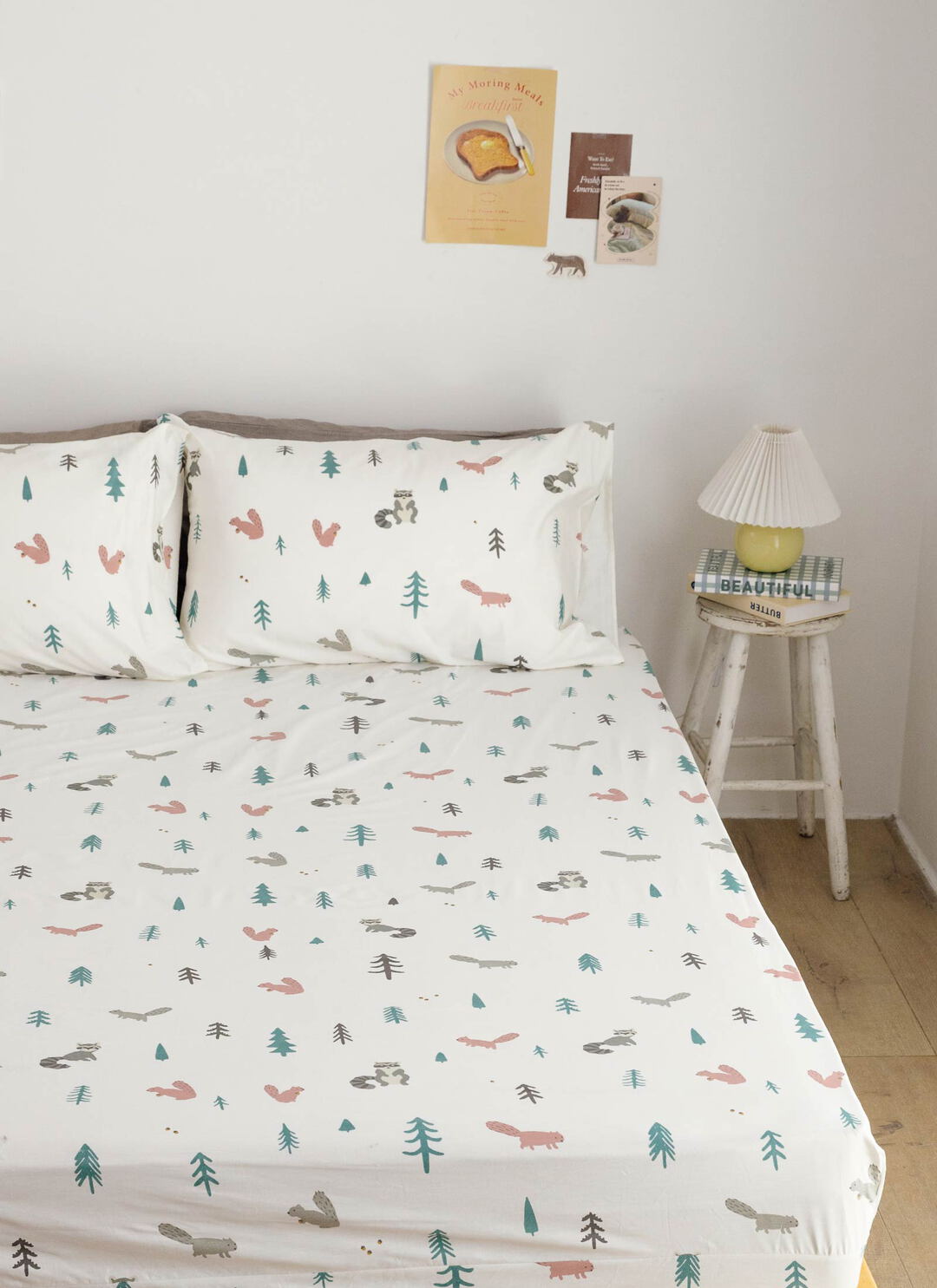 捉迷藏 - 純棉全印花床包組 ( 床包 + 枕套 )