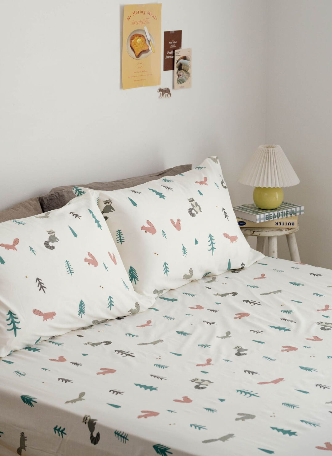 捉迷藏 - 純棉全印花床包組 ( 床包 + 枕套 )