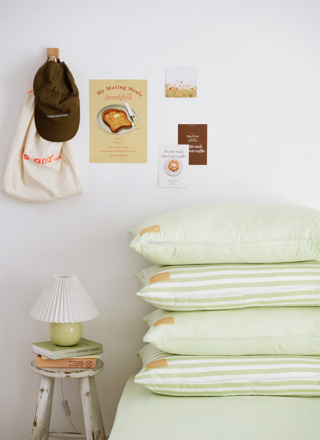 開心果優格 - 華爾紗 ( 純棉 ) 床包組（床包＋枕套2入）