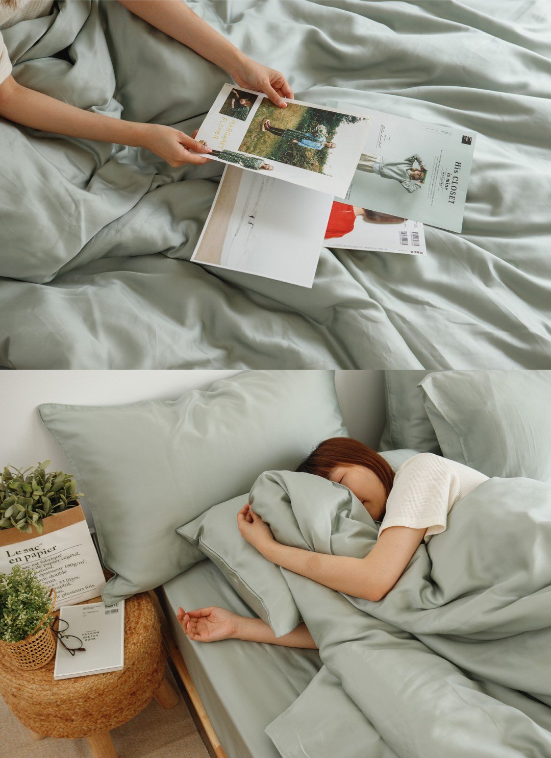 荷葉 - 天絲被套