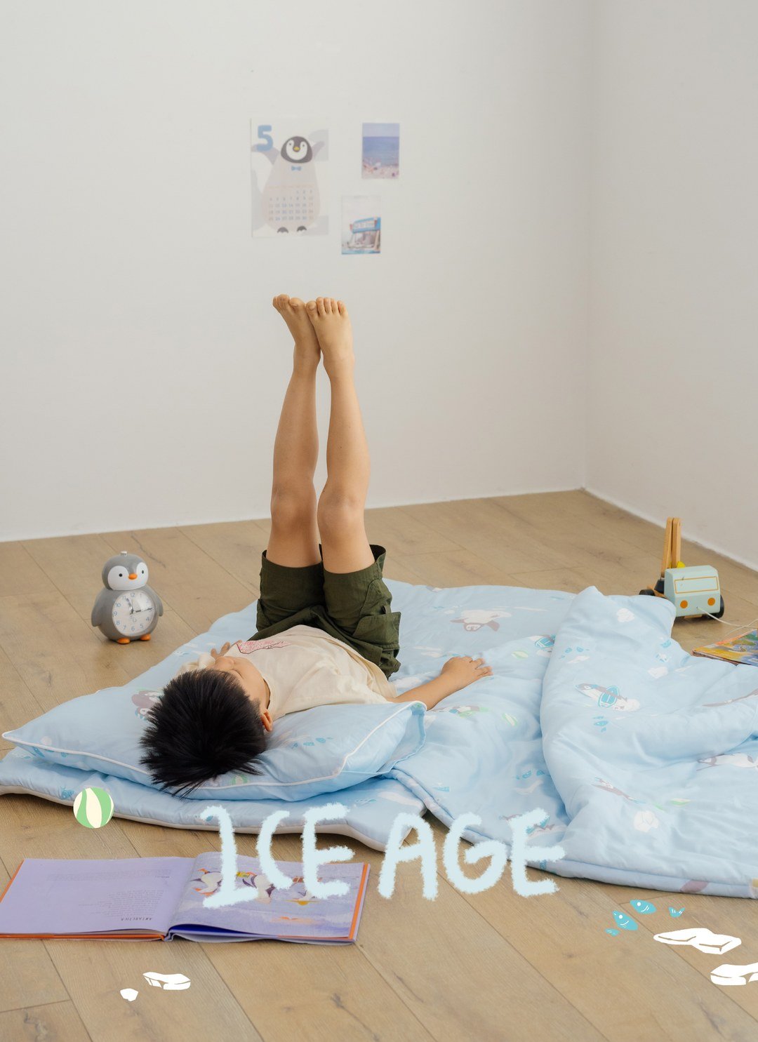 冰原歷險 - 純棉 / 涼感 抗菌兒童睡袋