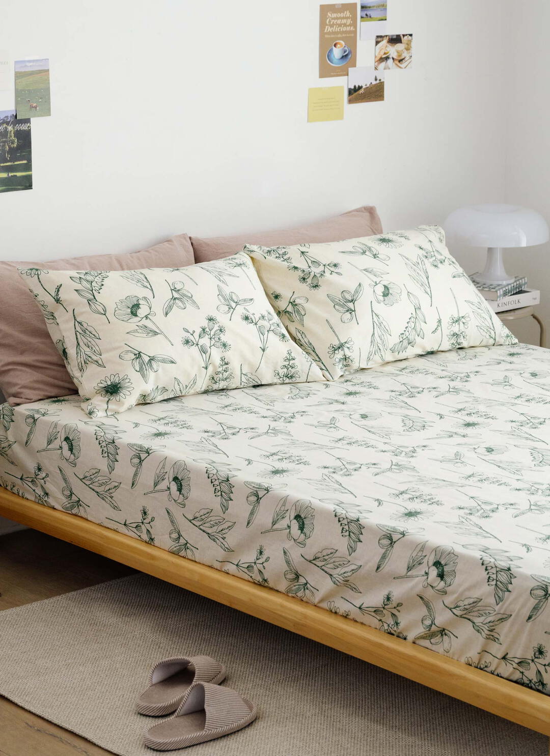 綠町 - 純棉全印花床包組 ( 床包 + 枕套 )