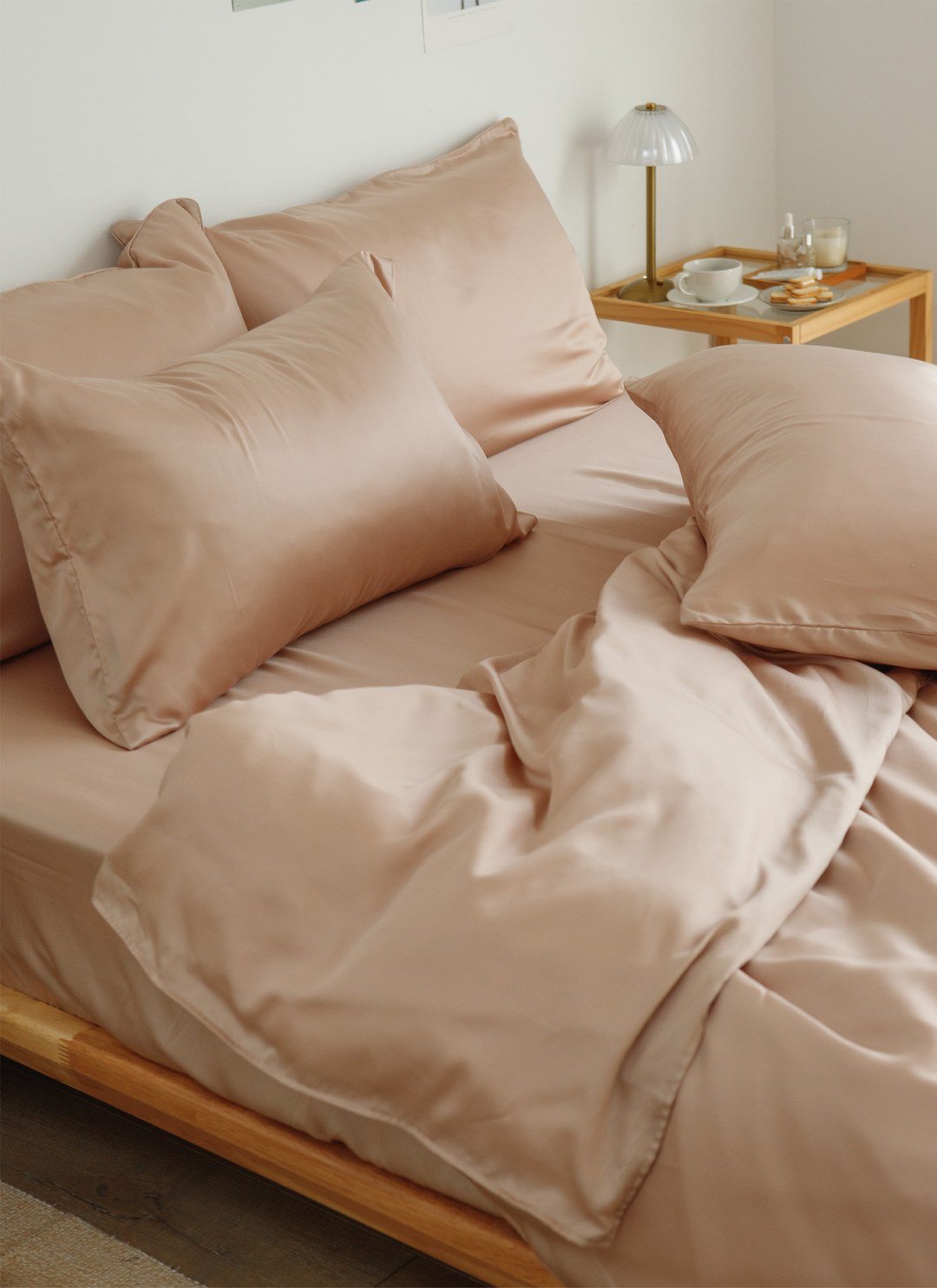 灰櫻粉 - 天絲被套