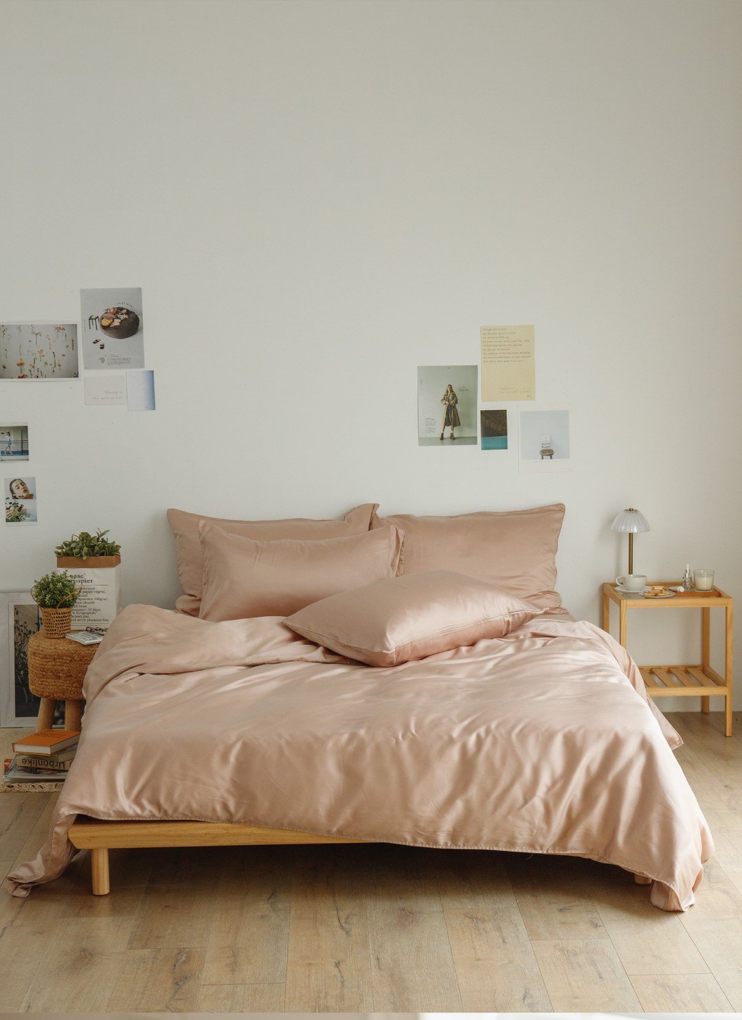 灰櫻粉 - 天絲被套