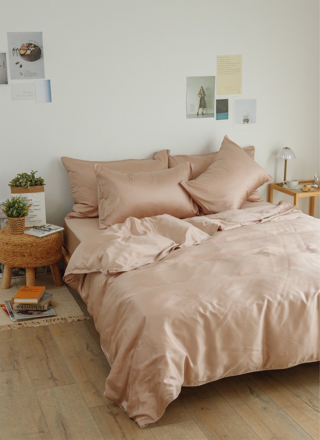 灰櫻粉 - 天絲被套