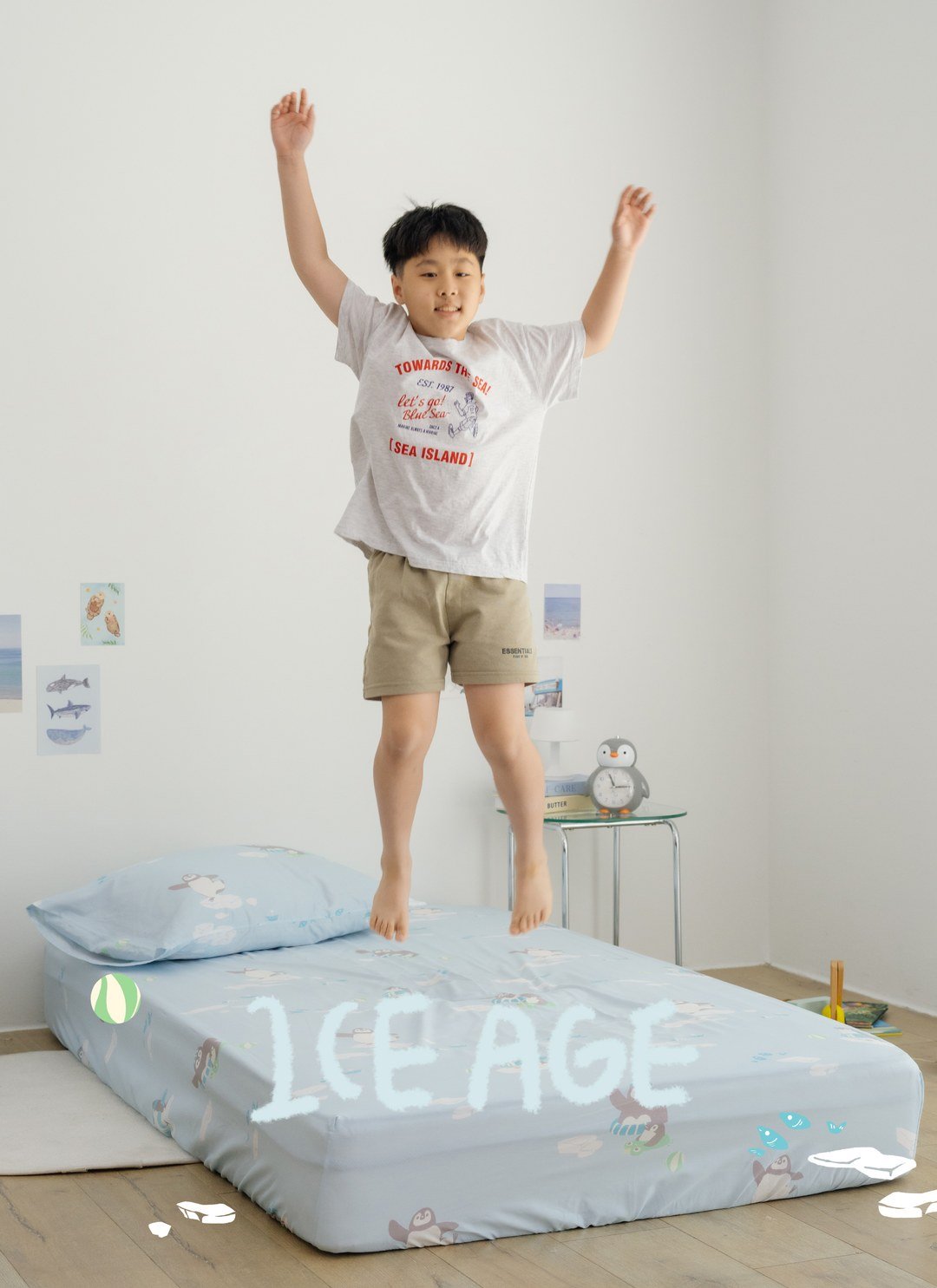 冰原歷險 - 純棉抗菌床包組（床包＋枕套）