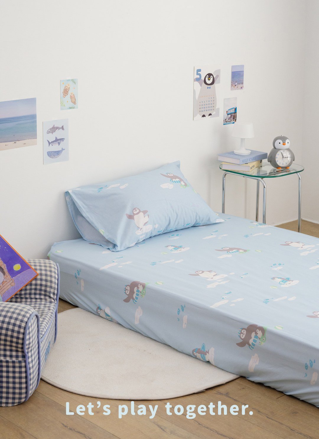 冰原歷險 - 純棉抗菌床包組（床包＋枕套）