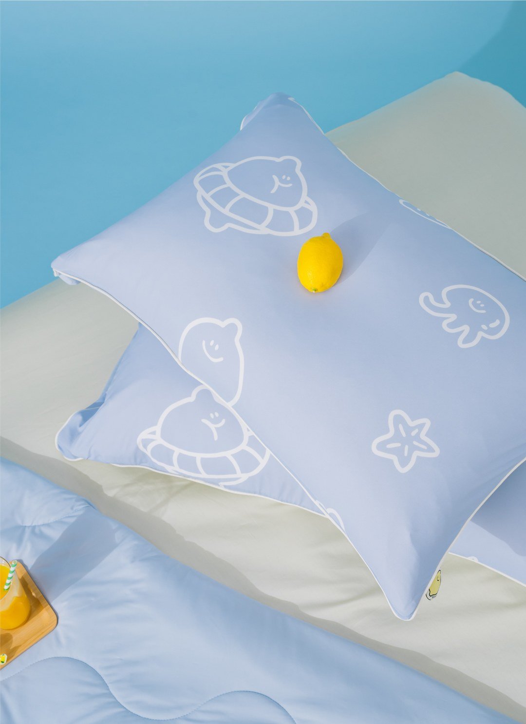 Under The SEA - 熊冷枕套2入 / 瞬間冰感 Extreme Cool / Second Morning 正版授權