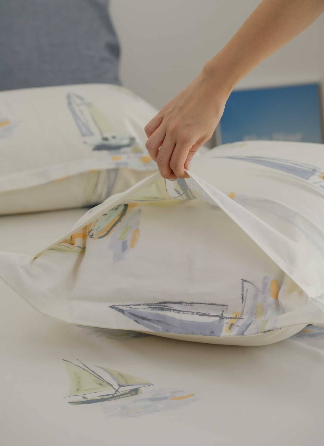 Whisper - 天絲全印花A床包組 ( 床包 + 枕套 )