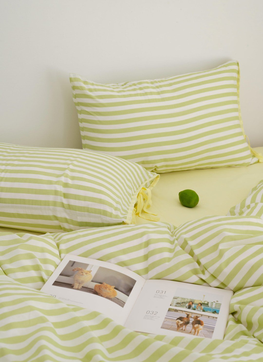 開心果優格 / 檸檬優格 - 華爾紗 ( 純棉 ) 枕套 / 2入組