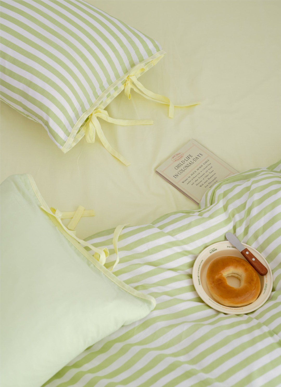 開心果優格 / 檸檬優格 - 華爾紗 ( 純棉 ) 枕套 / 2入組