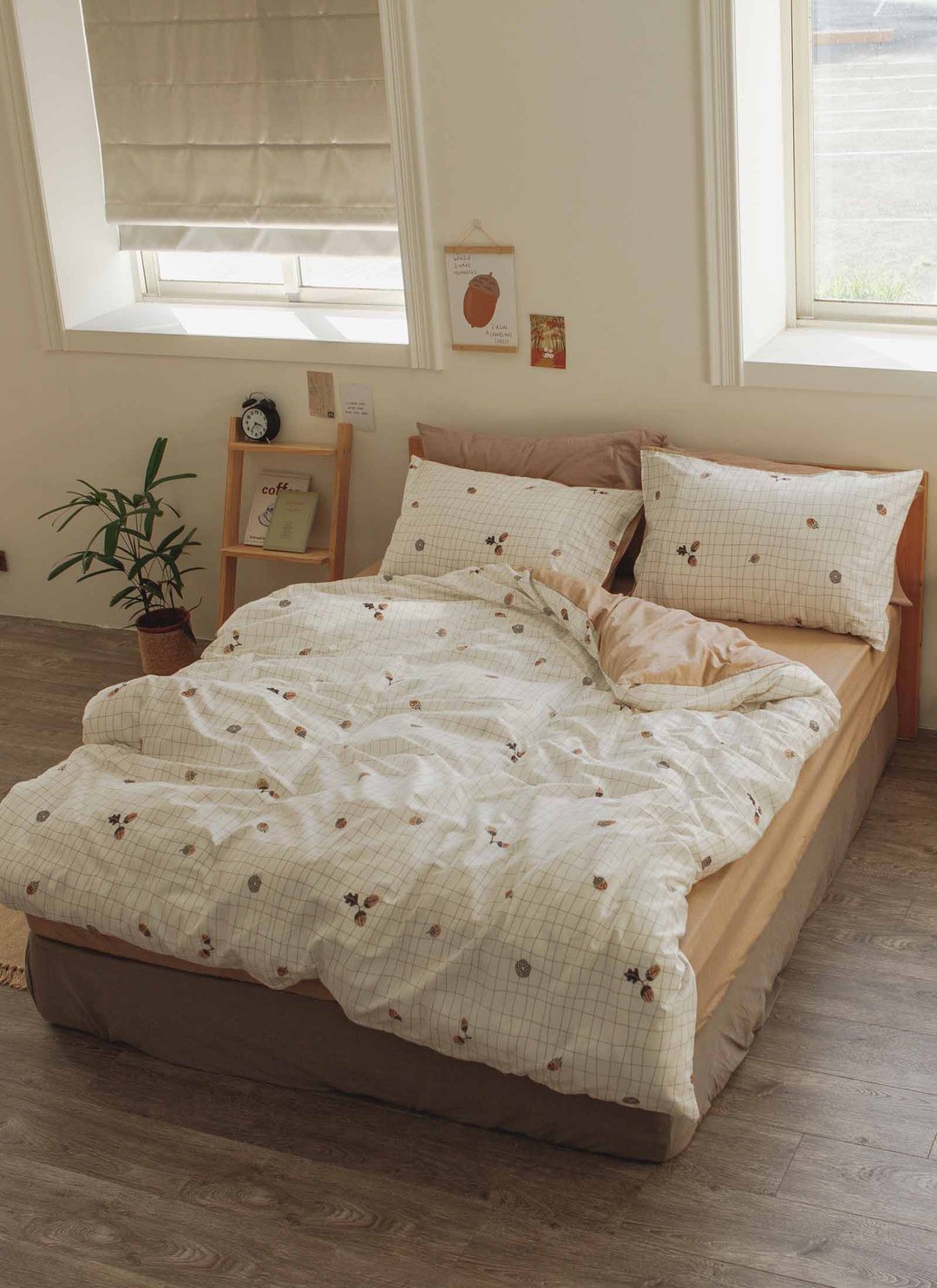 橡實 - 純棉四件組 ( 床包 + 被套 + 枕套 )