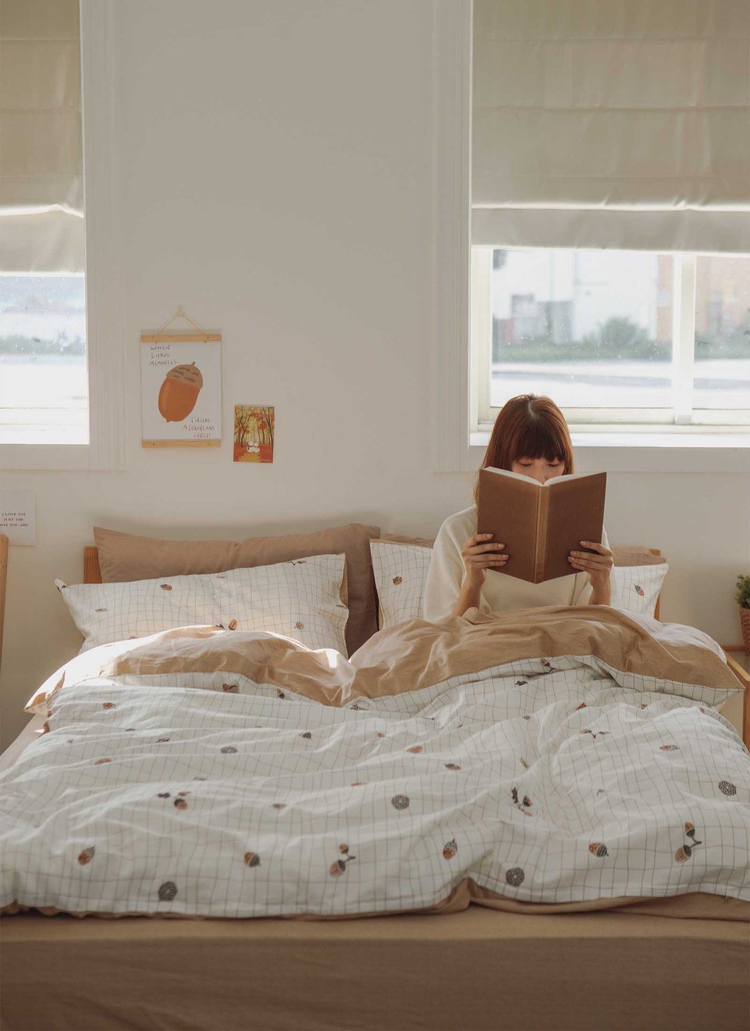 橡實 - 純棉四件組 ( 床包 + 被套 + 枕套 )