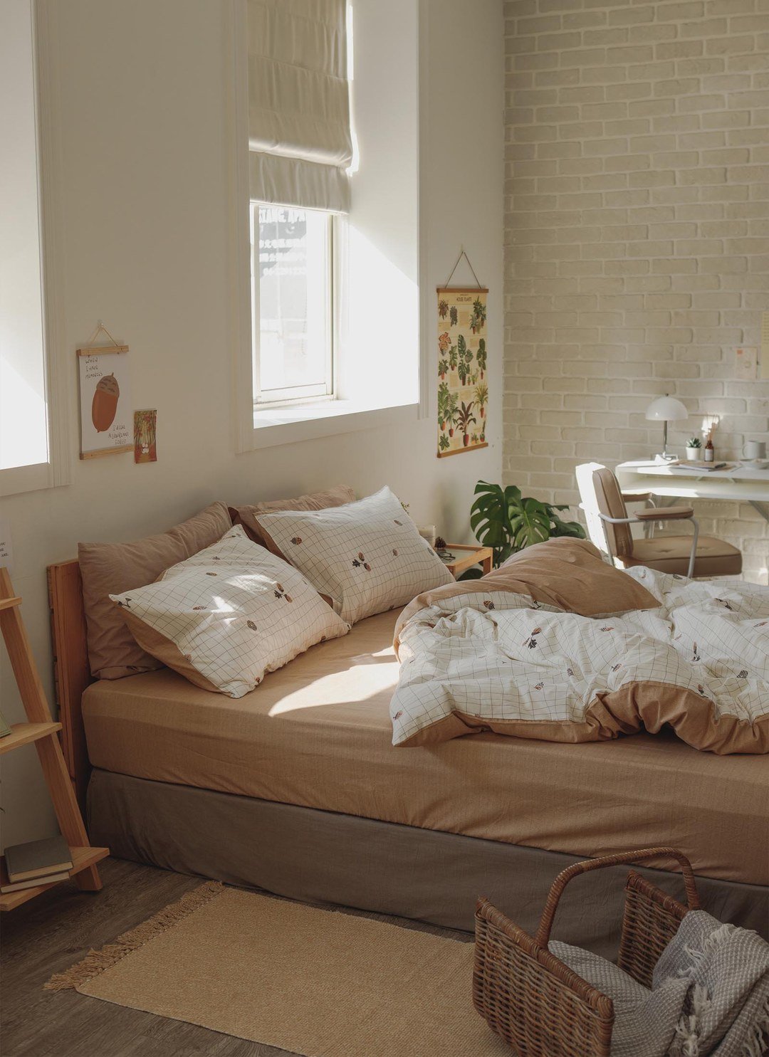 橡實 - 純棉床包組 ( 床包 + 枕套 )