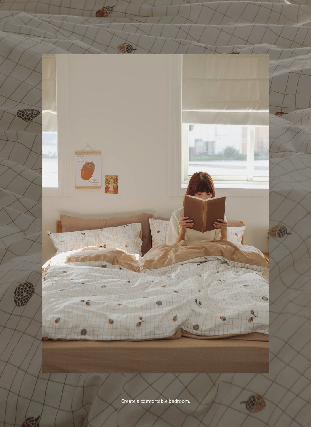 橡實 - 純棉床包組 ( 床包 + 枕套 )