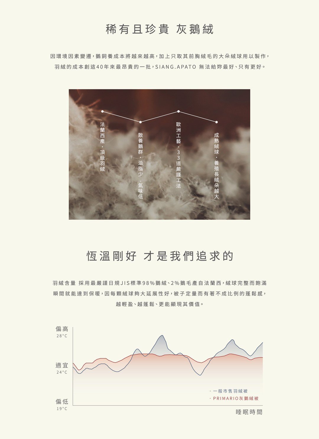 羽絨被 - 冬季被胎 / 法國產灰鵝絨冬被 / 頂級JIS日規標準