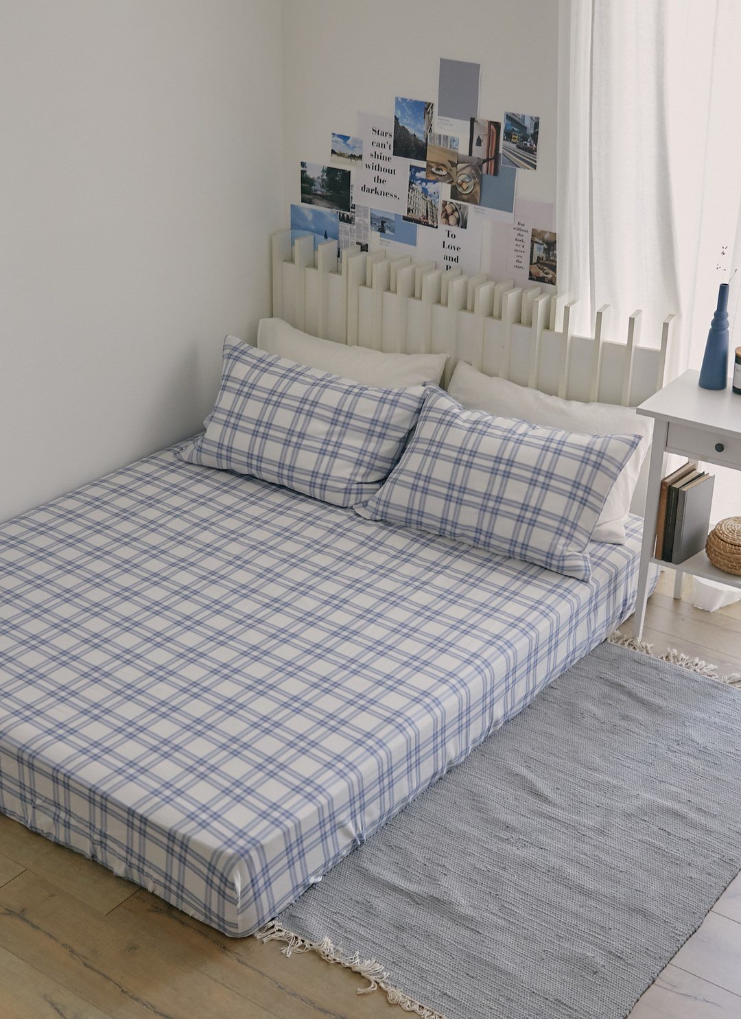 藍莓格格 - 雙層紗床包組 ( 床包 + 枕套 )