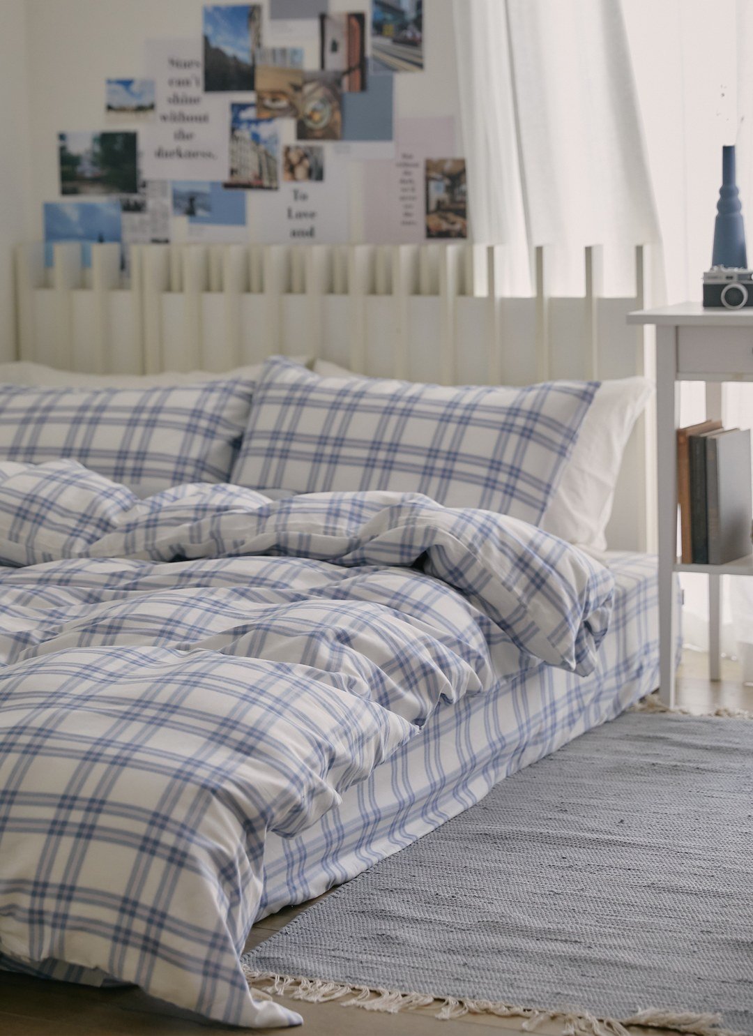 藍莓格格 - 雙層紗床包組 ( 床包 + 枕套 )