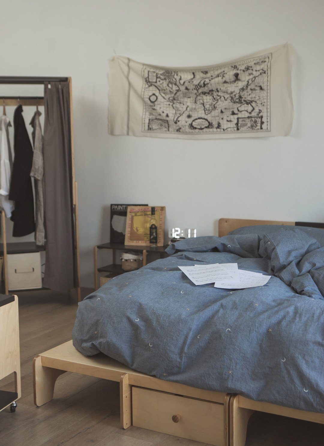 丹寧藍ｘ星星刺繡 - 水洗棉被套