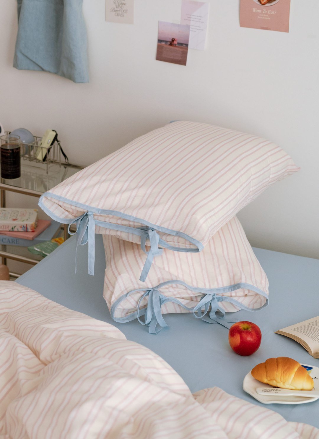 海鹽芝士 / 苺果芝士 - 華爾紗 ( 純棉 ) 枕套 / 2入組