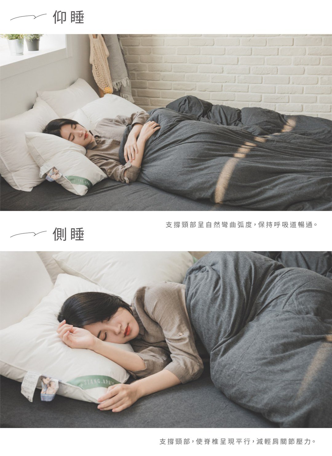 防螨枕／防蟎枕 - 適中高度