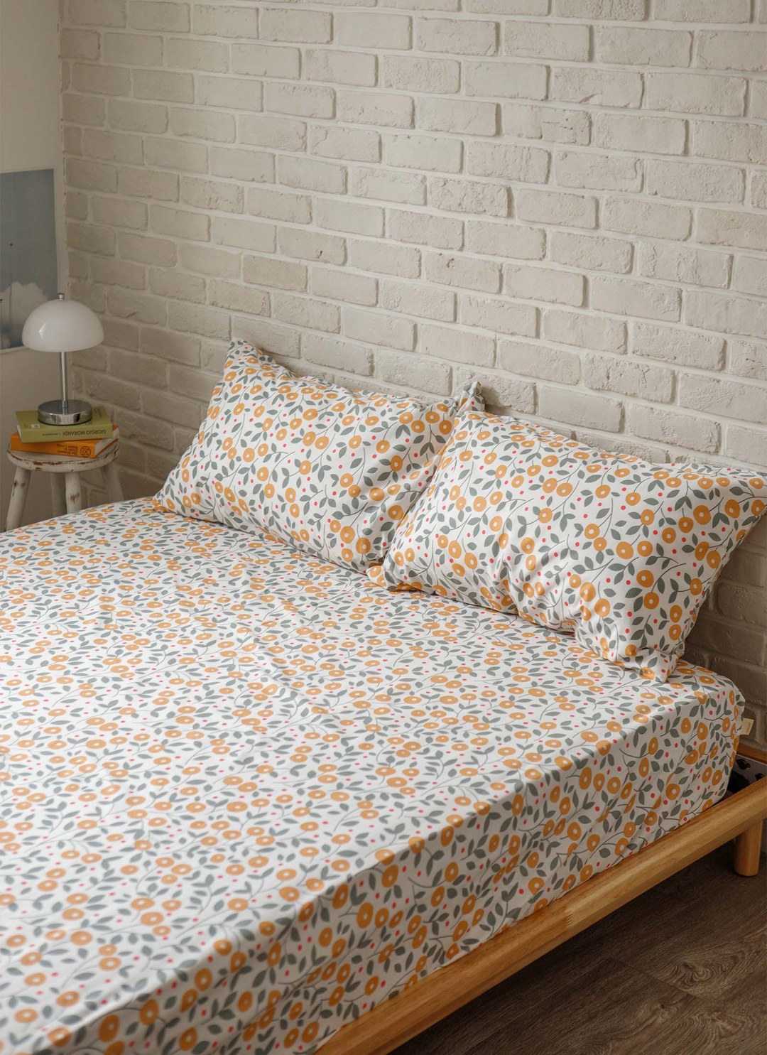 椿花 - 純棉床包組 ( 床包 + 枕套 )