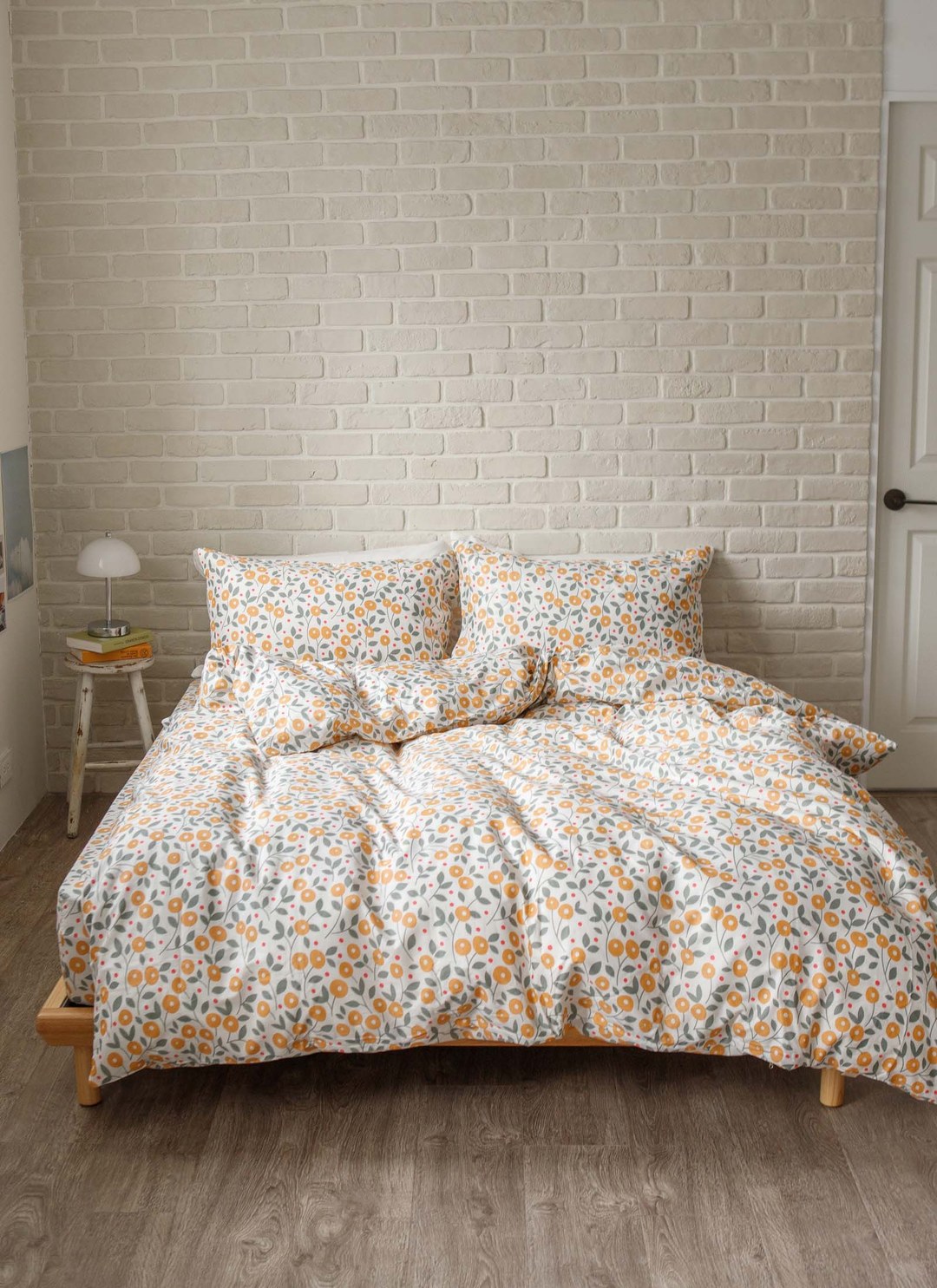 椿花 - 純棉床包組 ( 床包 + 枕套 )