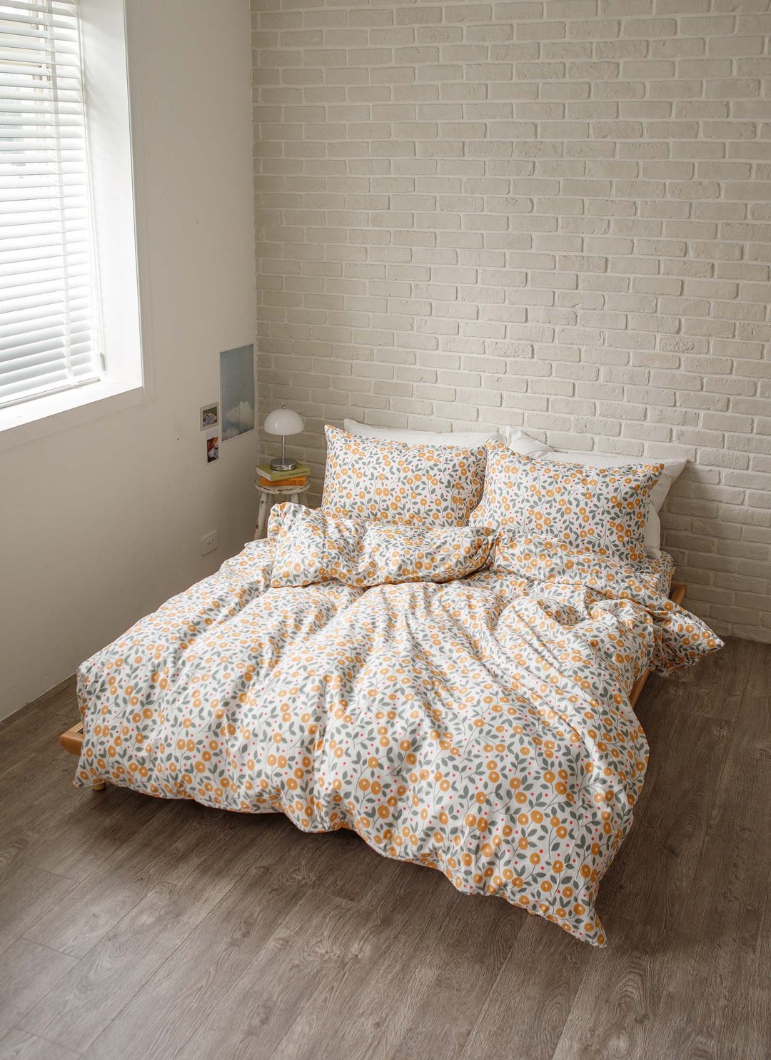 椿花 - 純棉床包組 ( 床包 + 枕套 )