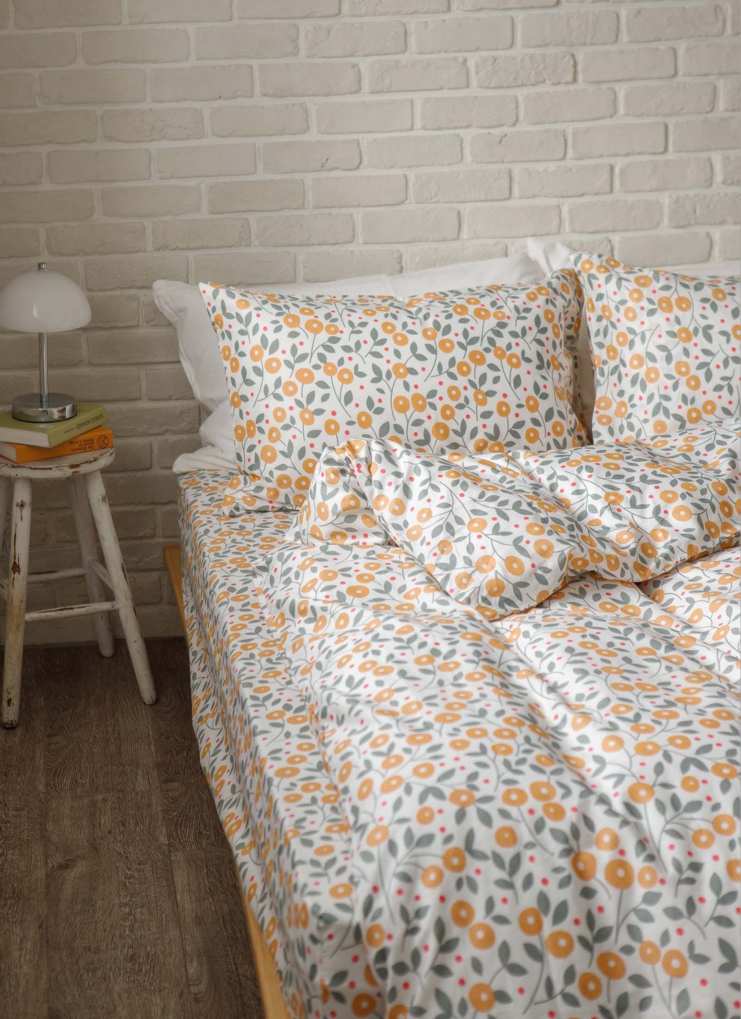 椿花 - 純棉床包組 ( 床包 + 枕套 )