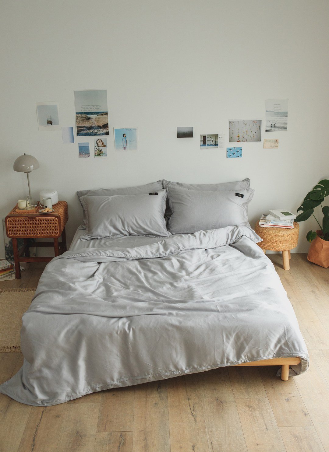 深灰雪松 - 天絲四件組 ( 床包 + 被套 + 枕套 )