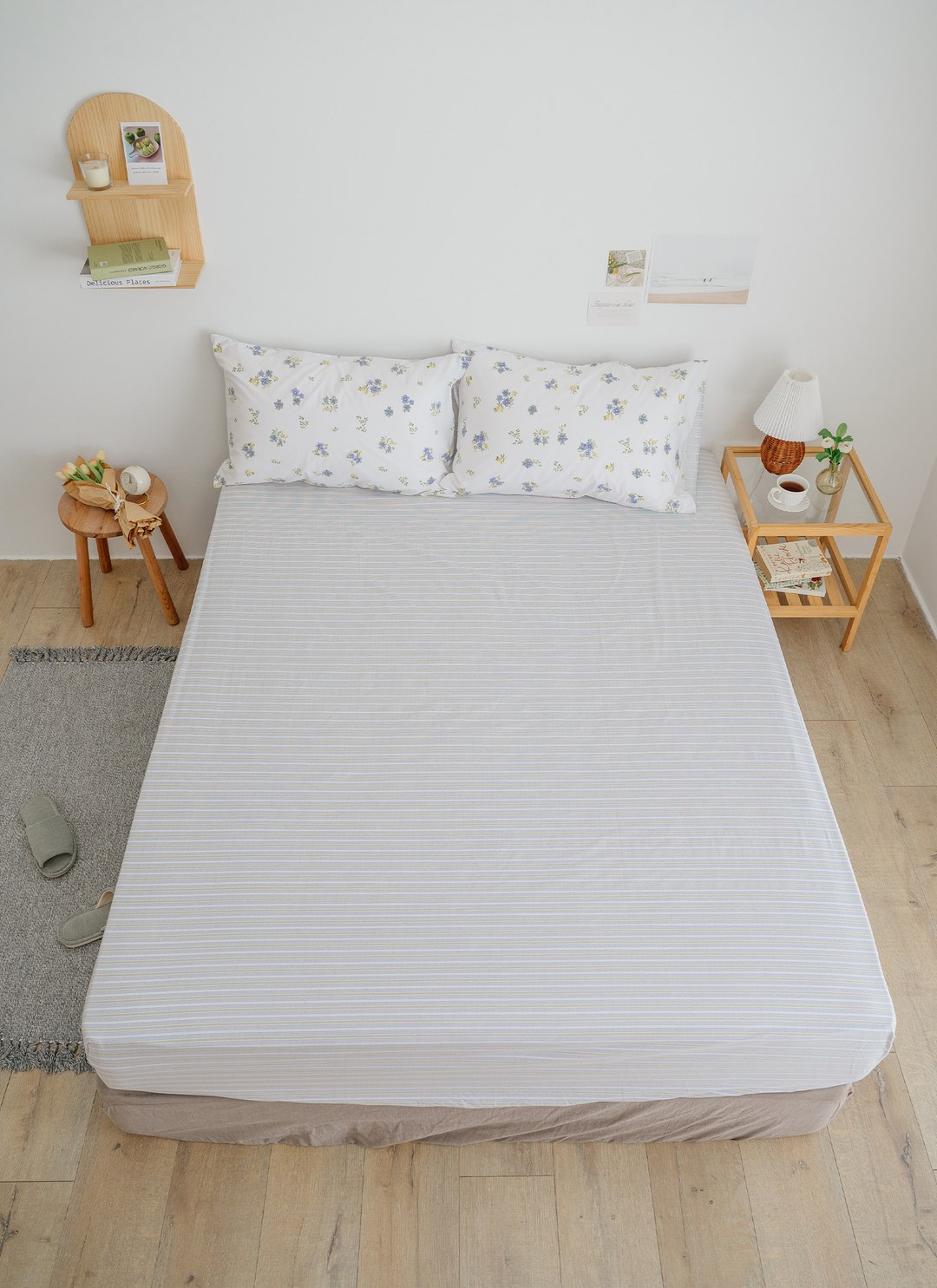 椿嶼 - 純棉床包組 ( 床包 + 枕套 )