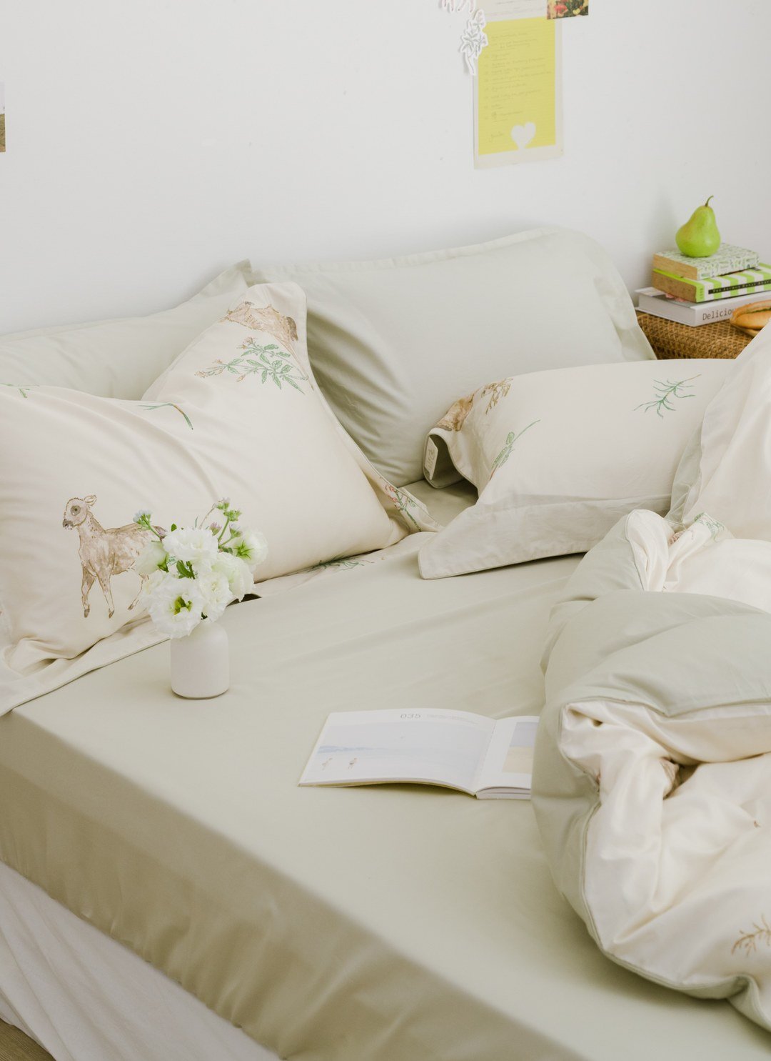 小鹿舞曲 - 天絲棉枕套 / 2入組 / Sybil-Ho 聯名款