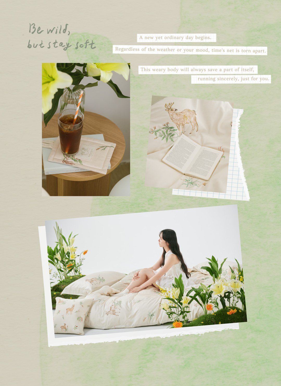 小鹿舞曲 - 天絲棉枕套 / 2入組 / Sybil-Ho 聯名款